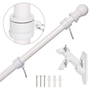 NELXINJO front-mounted flag pole showing clean curb appeal and stability