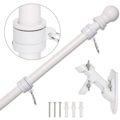 NELXINJO front-mounted flag pole showing clean curb appeal and stability