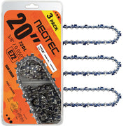NEO-TEC front packaging showing three 20-inch chains and product label benefits