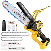 NEO-TEC front view showing compact saw ready to use and easy storage benefit