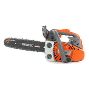 NEO-TEC front view showing compact saw and 12-inch bar for portable power