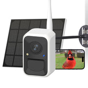 NETVUE by Birdfy front view on feeder shows clear lens and easy mounting benefit