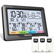 Newentor console front display showing four-zone readings and easy viewing