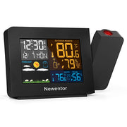 Newentor front display showing time and forecast for quick reference
