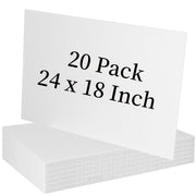 Newflager front view of 20-pack blank signs showing quantity and size benefit