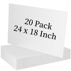 Newflager front view of 20-pack blank signs showing quantity and size benefit