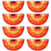 Newwiee front view of fall fan flag showing seasonal colors and curb appeal