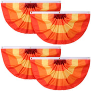Newwiee red fall bunting front view showing festive porch benefit