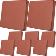Newwiee terra cotta front view showing eight cushion covers for an instant patio refresh