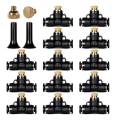NFAMRZCAR front packaging showing 12 brass nozzles and accessories, clear contents and usefulness