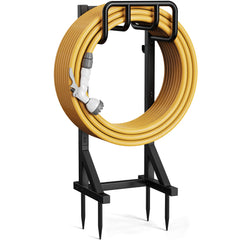 niffgaff front view showing stable freestanding hose storage benefit