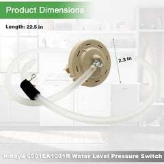 Ninayu pressure switch hose and clamp detail, shows secure vacuum hose attachment benefit