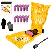NINGHW front view of sharpener kit showing compact profile and portability