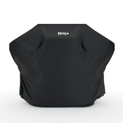 Ninja FlexFlame front view showing snug fit on PG300 grill and full protection