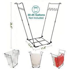 Niurui holder in use during yard raking speeding cleanup