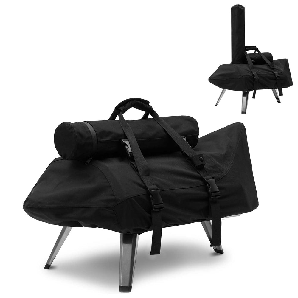 NOELIFE front view cover on Ooni Karu showing full protection and neat storage
