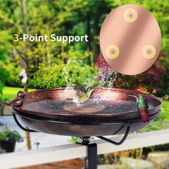 NOKOXIN triple support feet detail stabilizing disk in bowl, prevents shifting for birds