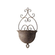 NOONEAU front view of half-round planter showing vintage design and curb appeal