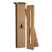 Northwood Sauna front view of wall-mounted cedar hourglass showing elegant design and durable build