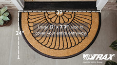 Notrax close-up of coir fiber texture highlighting superior scraping action