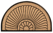 Notrax front view half-circle door mat showing warm natural entry appeal
