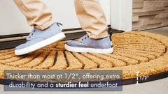 Notrax rubber back detail displaying anti-slip hold and weather resistance