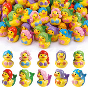 Novabright front packaging showing 100 mermaid duck figurines and list of uses