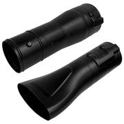 NOVINO flat-end nozzle front view showing focused airflow benefit