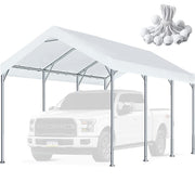 N\P front view of 10x20 canopy top showing full coverage and clean appearance