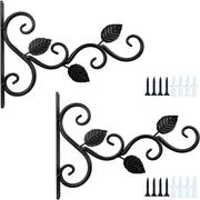 NSBELL bracket front view showing black steel and elegant curve, durable support