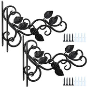 NSBELL front view of four black plant hangers showing shape and finish, durable display