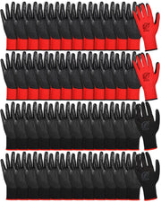 Nuogo front packaging showing 48-pair bulk glove set and color split, convenient supply