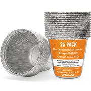 NUPICK front pack of 25 mini grease bucket liners showing quantity and compact packaging benefit