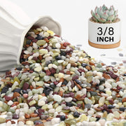 NUPICK bag front packaging showing 6 lbs of decorative pebbles for neat presentation