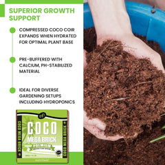 NUTRIFIELD close-up of coco fiber texture showing consistent structure and aeration