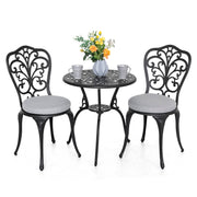 NUU GARDEN bistro set front view showing compact patio solution and easy setup
