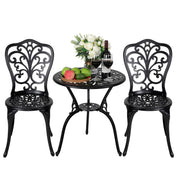 NUU GARDEN front view of bistro set showing compact silhouette and curb appeal
