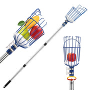 Oak Leaf front view showing assembled pole and basket for easy harvesting