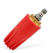 Obida front view of turbo nozzle showing compact design and quick-connect benefit