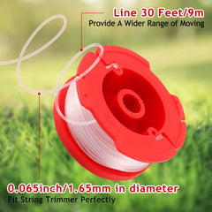 Odashen spool installed on a Craftsman trimmer head demonstrating easy replacement