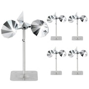 OFFO front view of five reflectors showing coverage and easy setup