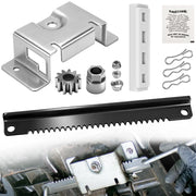 Ohoho steering rack plate front view showing mounting holes and alignment benefit