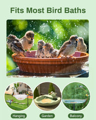 OICEME disc placed on a railing-mounted bowl demonstrating versatile fit