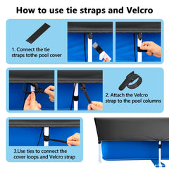 OIOYLEY ten Velcro straps laid out showing secure attachment benefit