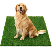 Oiyeefo front view of grass pad showing full coverage and easy placement