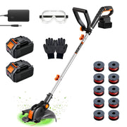 OKIE HOME front view showing compact trimmer and ergonomic grip benefit
