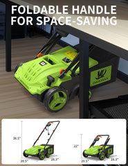 OKKMAX folded handle for compact storage, saves garage space