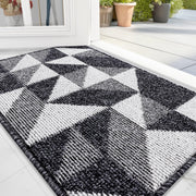 OLANLY front view of 32x20 doormat showing clean entrance and welcome benefit