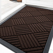 OLANLY front view entrance mat showing clean curb appeal and protection