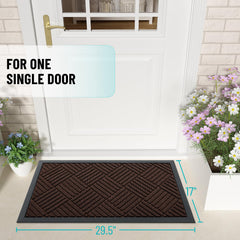 OLANLY rubber backing detail providing slip resistance and floor protection